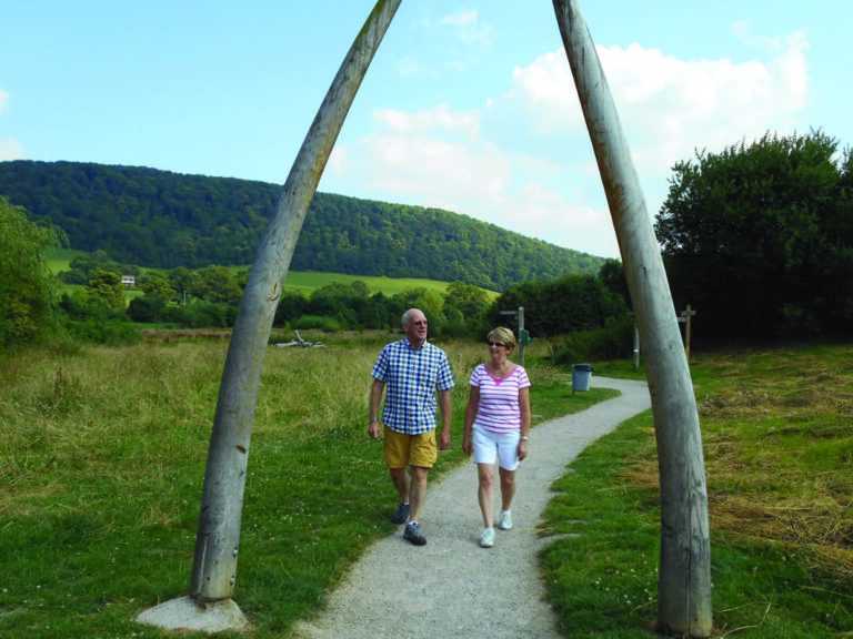 shropshire hills couple walking 768x576
