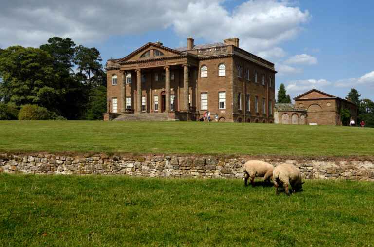 View of the West Face of the house and Ha ha at Berrington Hall Herefordshire National Trust Images JohnMillar 768x507