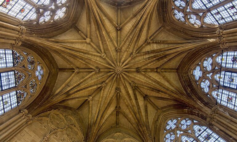 Chapter House ceiling at Southwell Minster 768x461