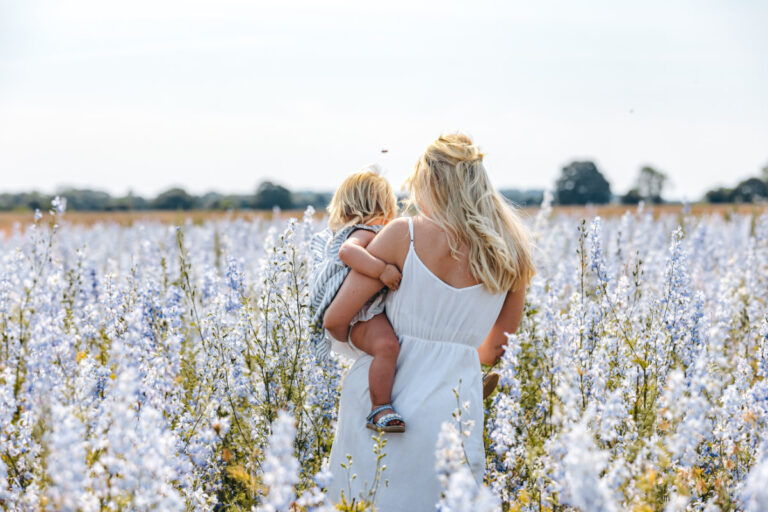Mother and child facing away 768x512