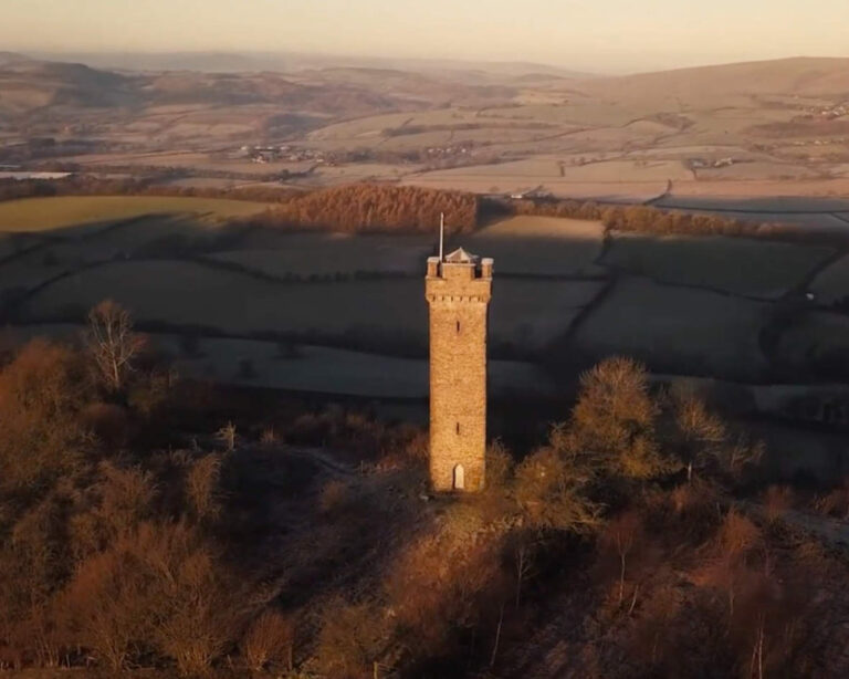 frosty folly drone shot Tom Woodward 768x614