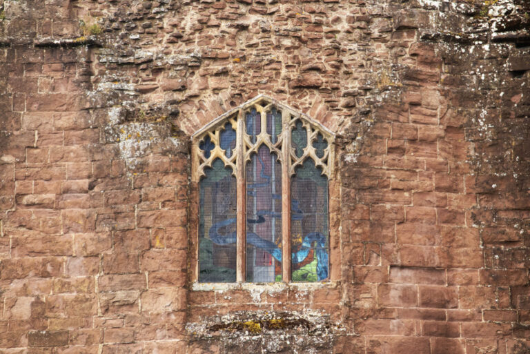 Goodrich Castle Stained Glass Window 2 768x513