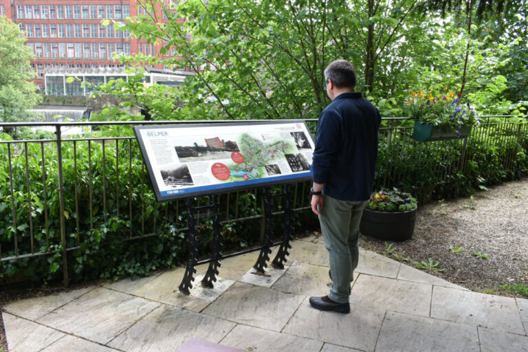 Look for the wayfinding boards in Belper Milford and Darley Abbey 768x512