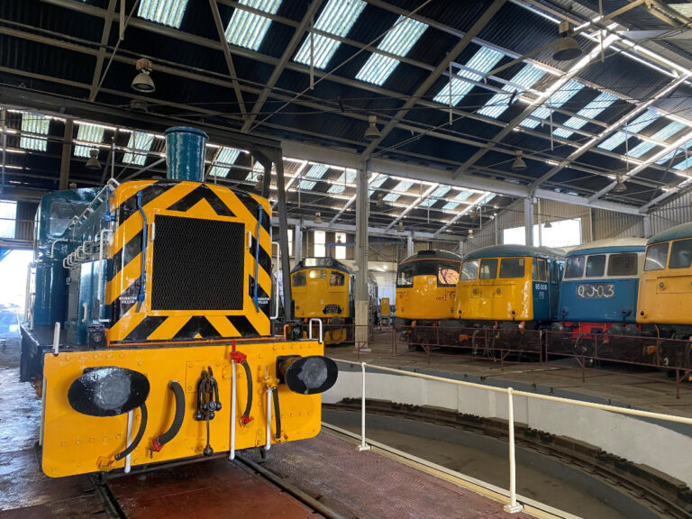 Diesel Line Up in the Roundhouse 768x576
