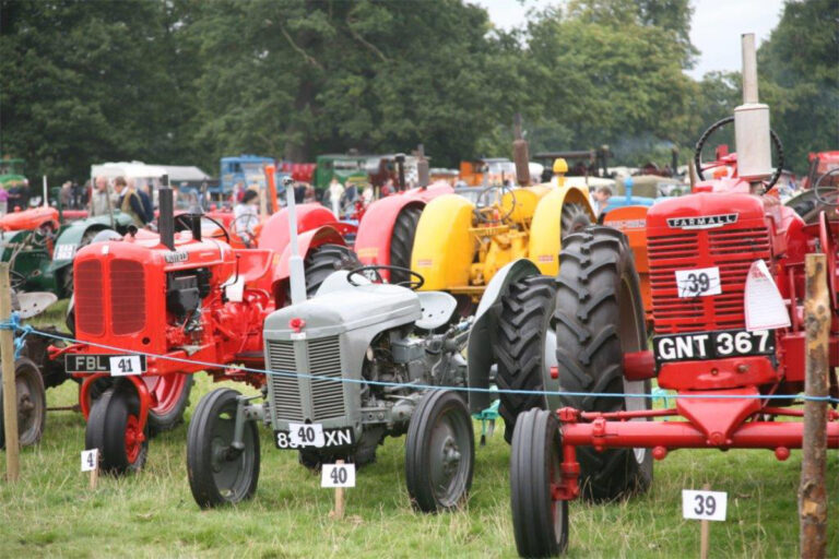 Static tractors display. Image by Philip Davies 768x512