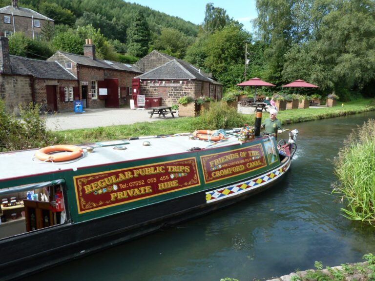 Exploring the Cromford Canal on Birdswood trip boat 1 768x576