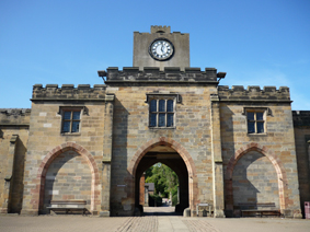 Clock tower courtyards